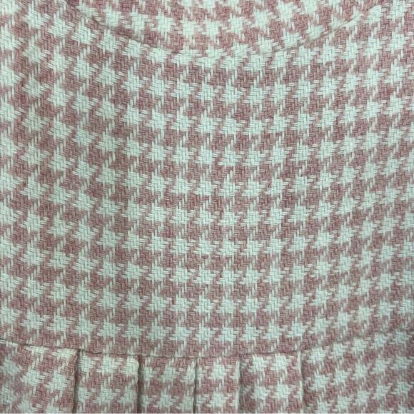 Florence Eiseman Wool Blend Houndstooth Pink White Tweed Dress Girl Size 16 - Picture 8 of 12